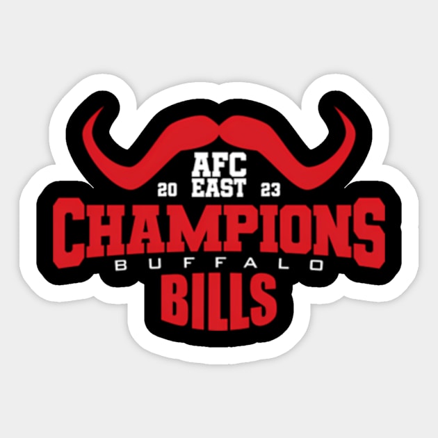 Buffalo 2023 Afc East Champions Sticker by caravalo